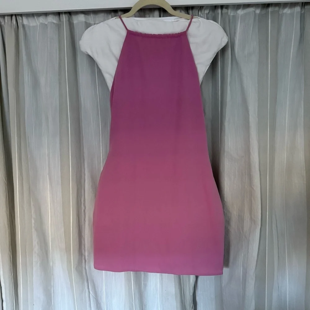 Superdown Pink Halter Mini Dress Size Small Backless Party Dress Revolve Brand - Picture 2 of 11